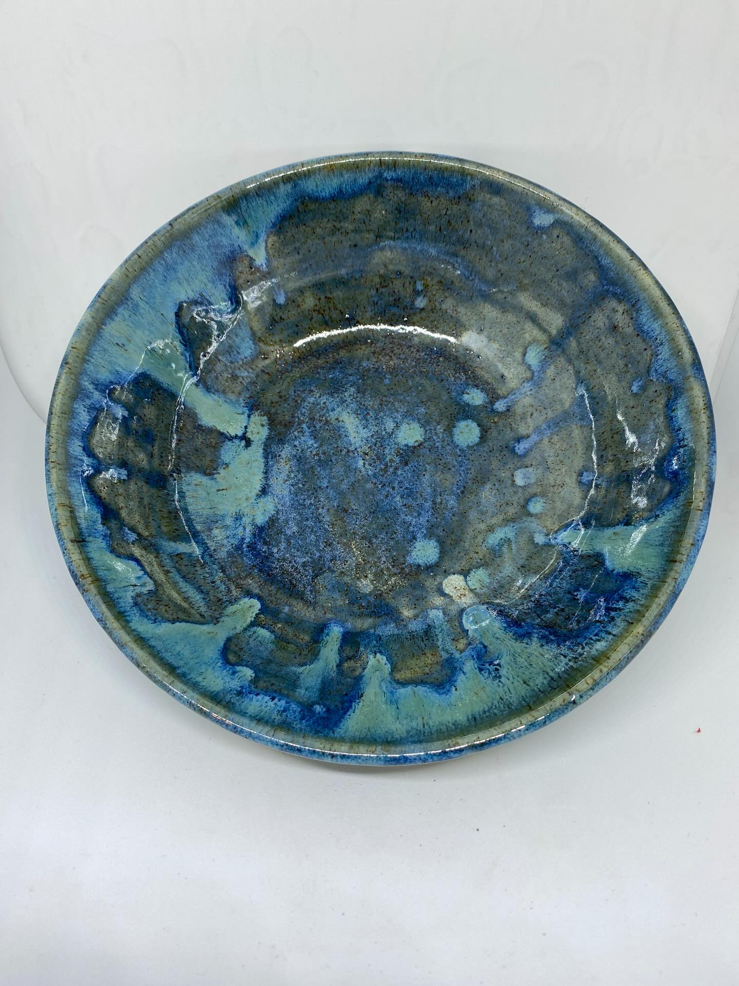 Recent blue glazed bowl by Leaf Ceramics